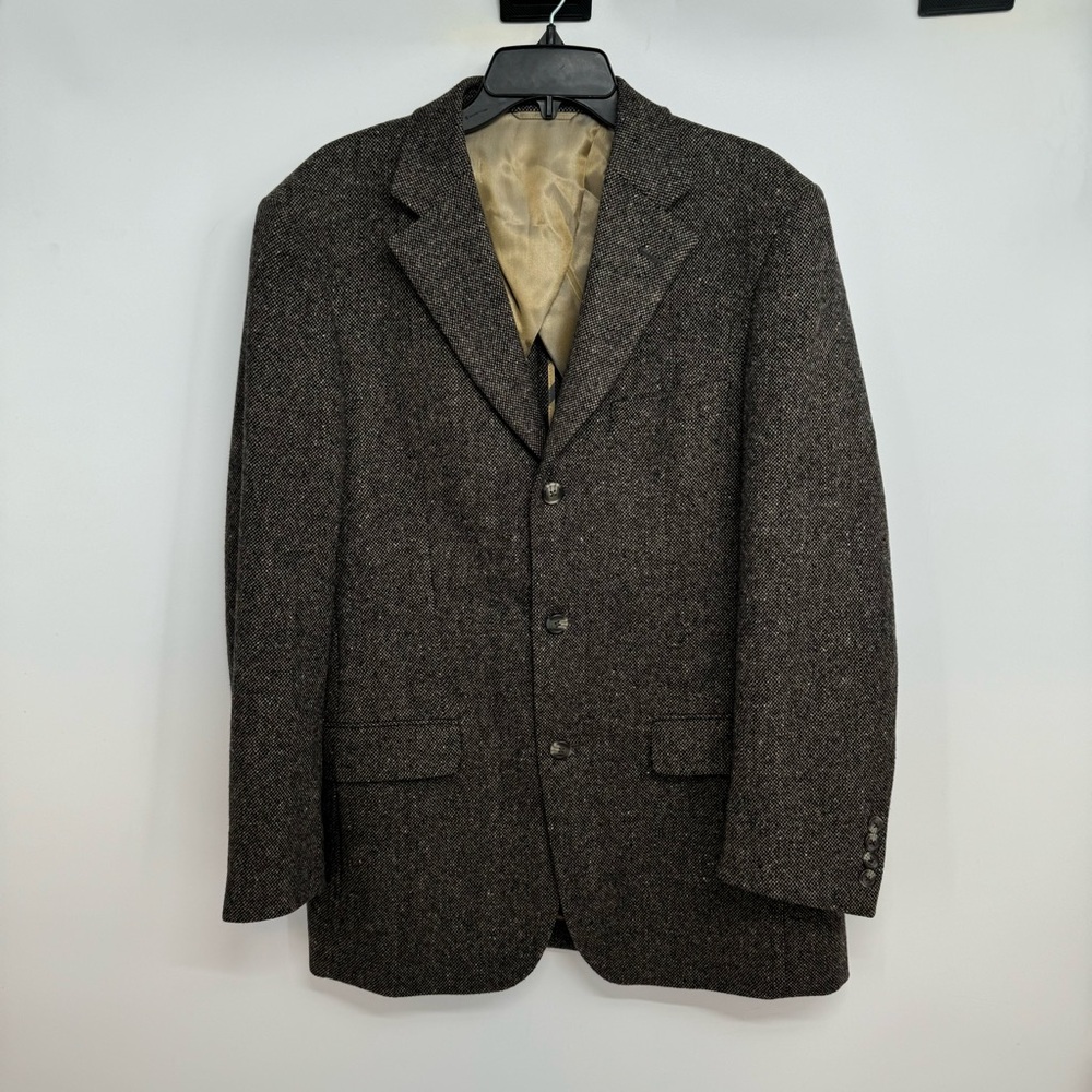 Ibiza Brown Tweed Sport Coat Blazer Men's Size 38R Samba Model